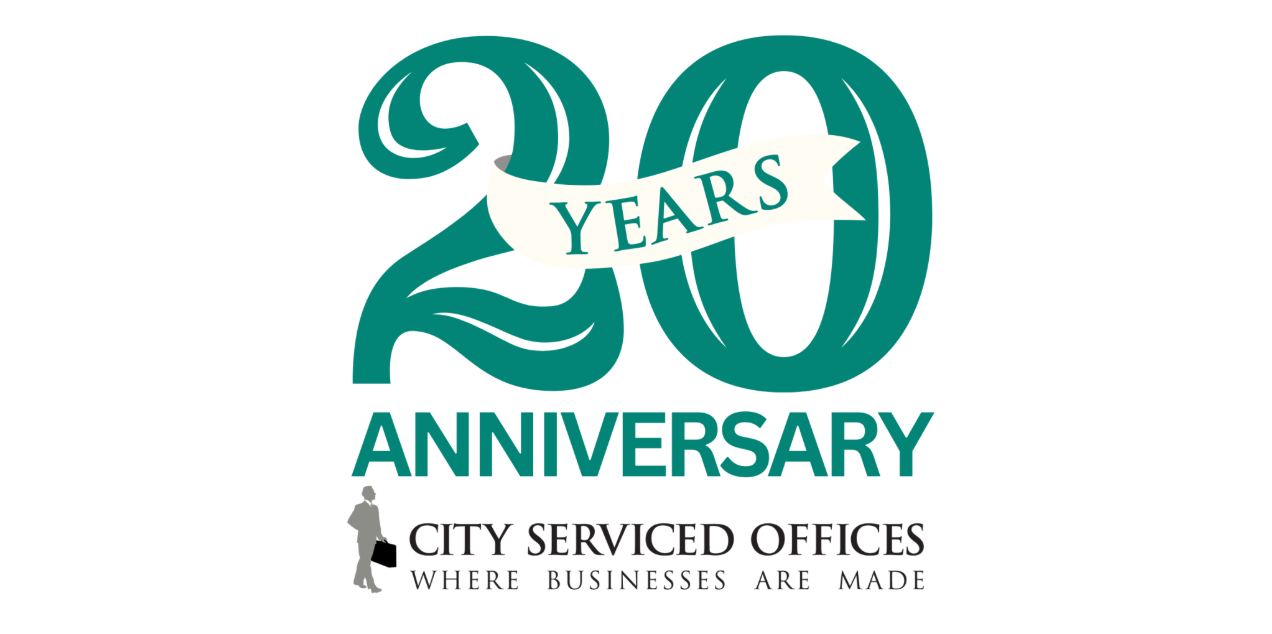 City Serviced Offices celebrates 20 years of providing premium work solutions for businesses
