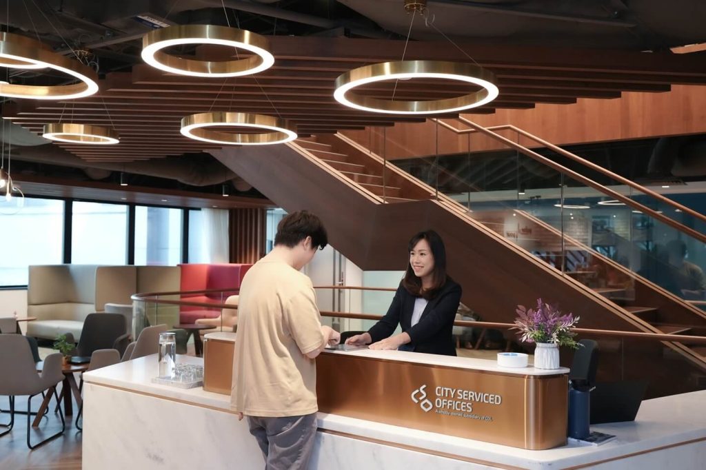 Modern serviced office workspace at City Serviced Offices