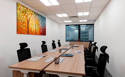 Private office suites on Level 9 at Republic Plaza