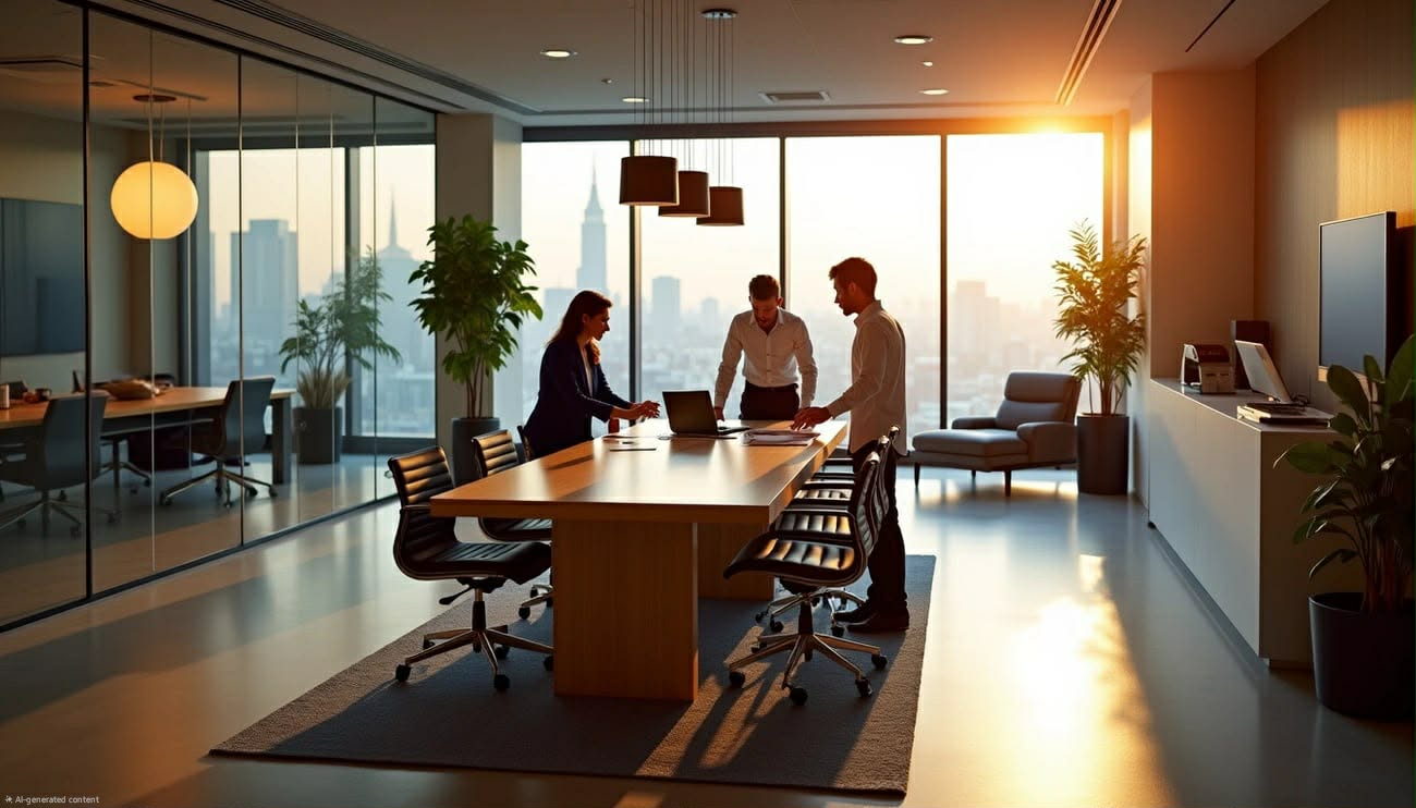 Business meeting in a premium serviced office in Singapore CBD