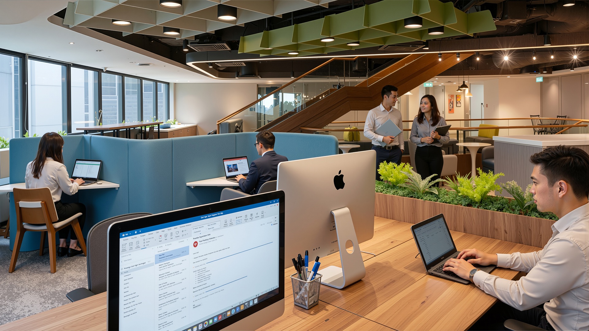 Modern serviced office workspace in Singapore CBD
